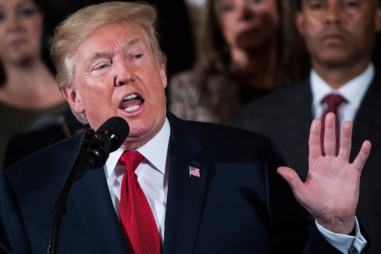 President Trump speaks at the White House on Thursday before signing a presidential memorandum to declare the opioid crisis a national public health emergency. Experts in Maine said that what happens next is more critical.