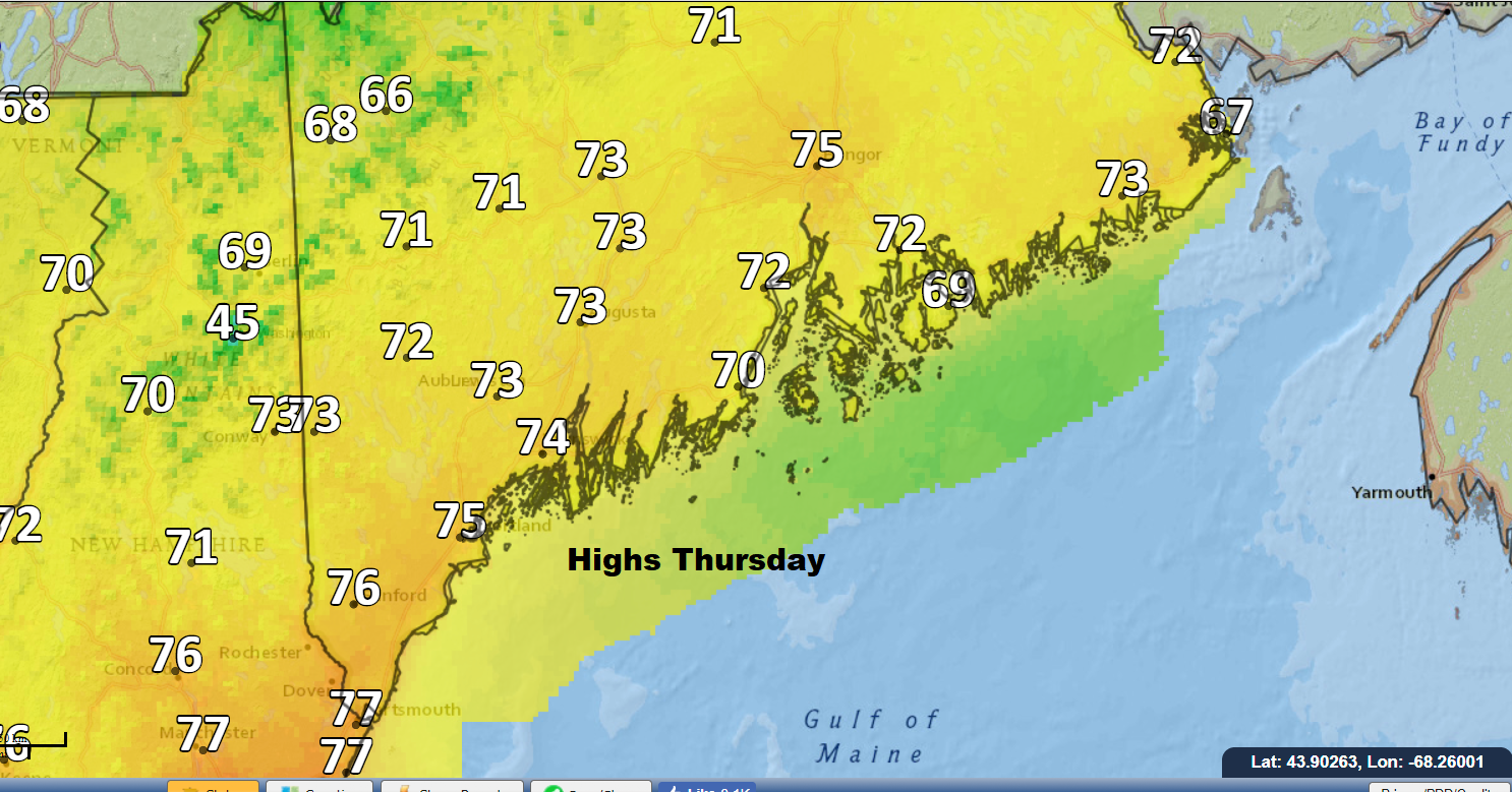Warm weather continues Thursday.