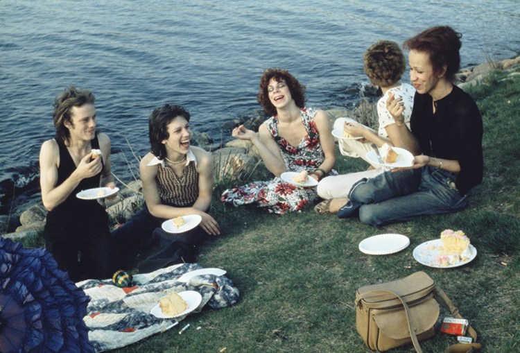 "Picnic on the Esplanade, Boston," 1973, silver-dye bleach print, 17  by 21  inches, courtesy of the artist and Matthew Marks Gallery.