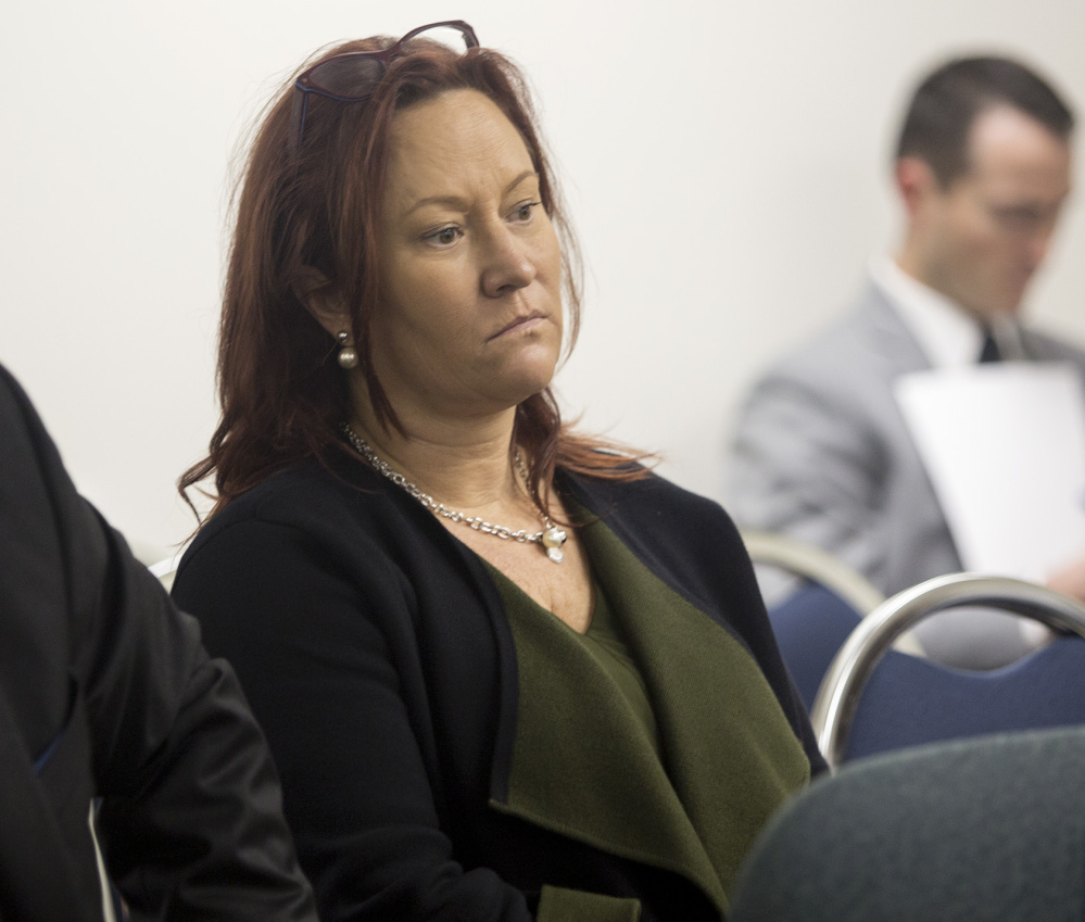 Lisa Scott listens on Nov. 3, 2017, as the state ethics commission deliberates the campaign finance case against the committees behind the York County casino referendum. Scott formed three of the ballot question committees, which were fined.