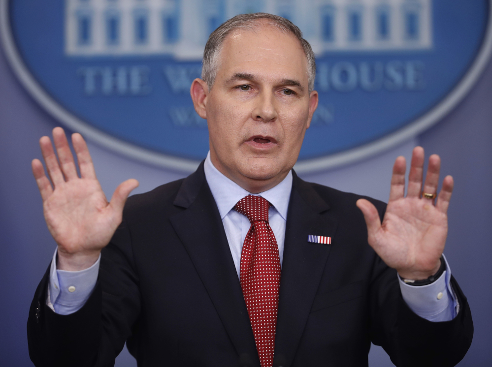 Scott Pruitt will speak before the American Chemistry Council this week. The group has lobbied against stricter regulations for chemical manufacturers.