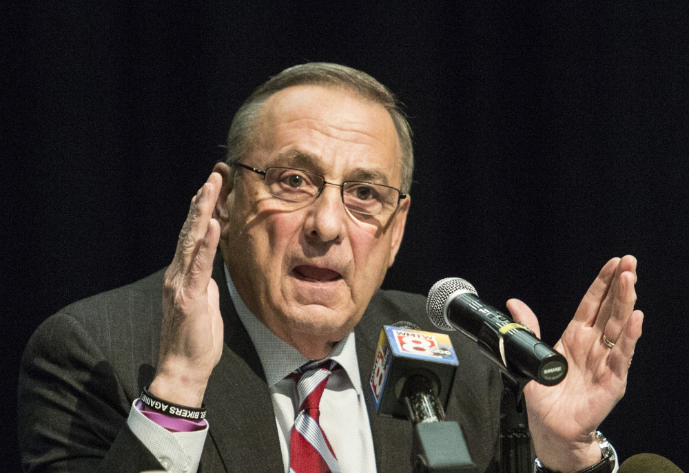 Gov. Paul LePage says that Medicaid expansion in Maine must not increase taxes or tap into the state's reserve funds.