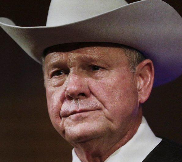 Former Alabama Chief Justice and U.S. Senate candidate Roy Moore, who has been accused by multiple women of inappropriate sexual contact when they were teenagers.