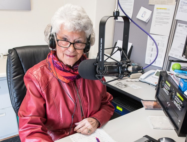 Connie Cote has been a reliable presence on 105.5 FM/1240 AM each week, doing a show even when she was a state lawmaker. "The show must go on, no matter what," Cote says.