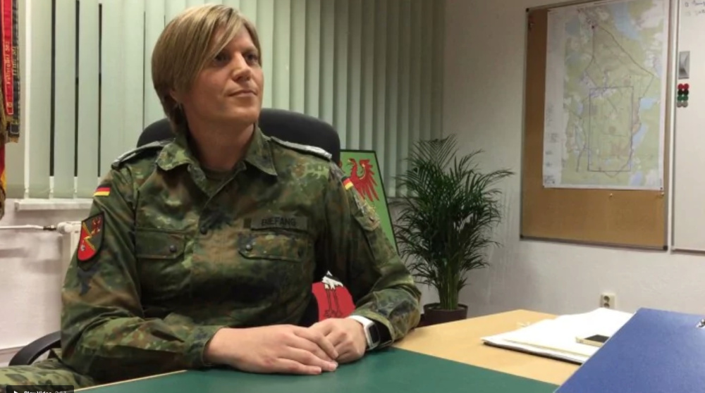 Anastasia Biefang joined the German army as a man, but came out to her superiors two years ago.