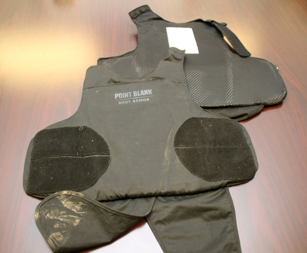 Travis Green wore this body armor while opening fire at a retail store in Cheektowaga, N.Y., on Wednesday, police say.