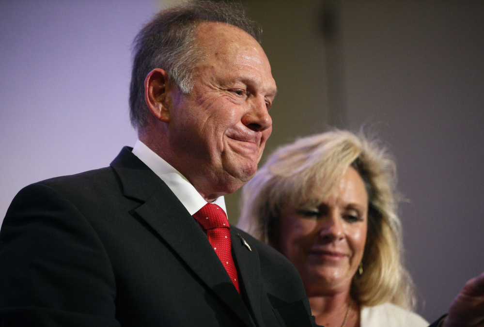 Roy Moore and his wife, Kayla