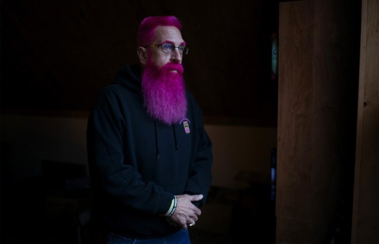 Stephen Betters volunteers at the Barbara Bush Children's Hospital and said that a grown man walking into a hospital room with hot pink hair brings a smile to kids' faces. "It takes them away from the beeping of the machines and all that," Betters said. "It allows them to be a kid again for a moment."