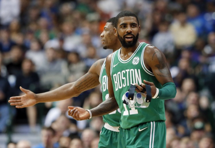 Kyrie Irving had 47 points Monday in Boston's 16th straight win, seven in the fourth quarter and 10 in overtime.