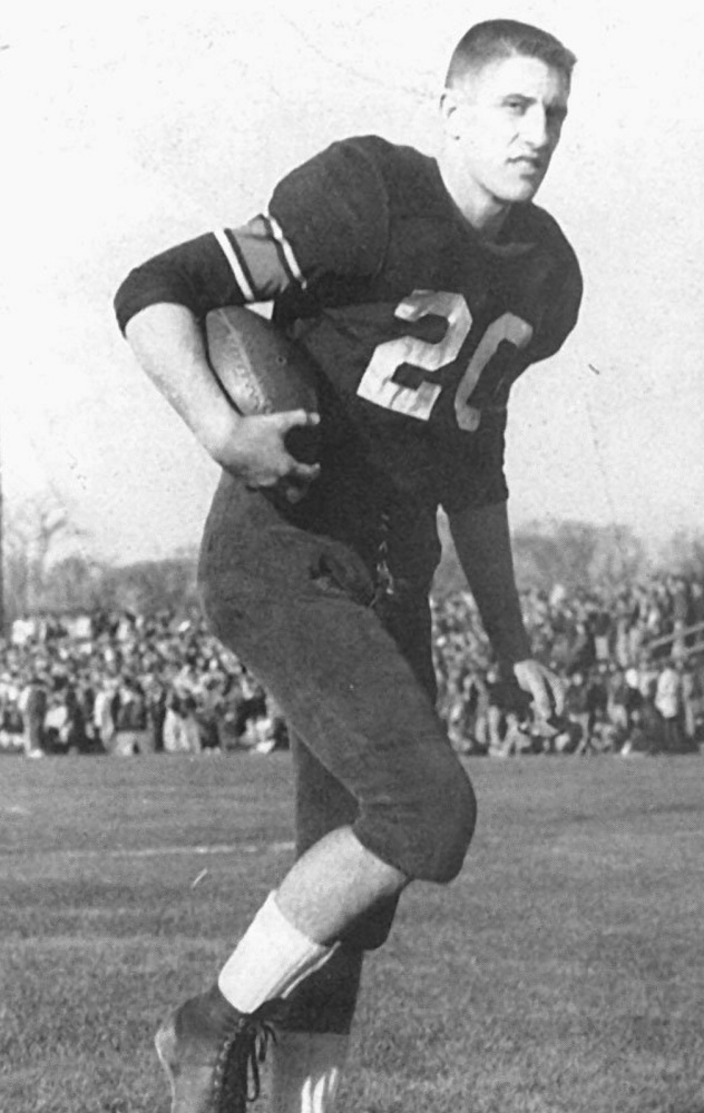 Dave Cloutier starred at Gardiner and UMaine, and played for one season – 1964 – with the Boston Patriots.