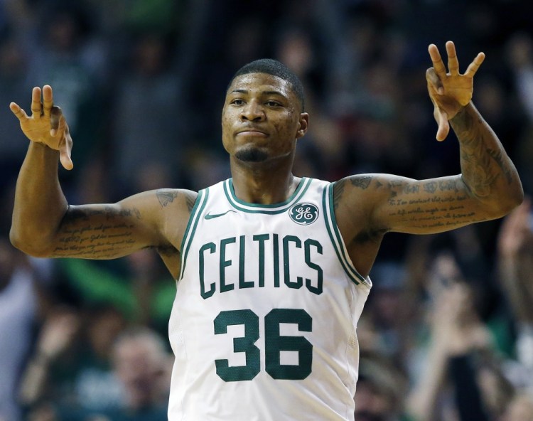 Marcus Smart, always a defensive standout for the Boston Celtics, has become a threat on offense after spending time working on his shots.