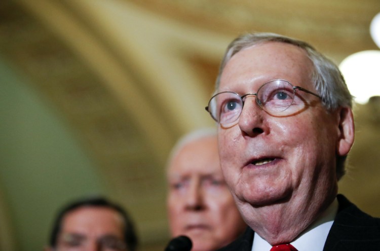 Senate Majority Leader Mitch McConnell of Kentucky said the Senate would vote to begin debate on the Republican tax reform bill Wednesday afternoon.