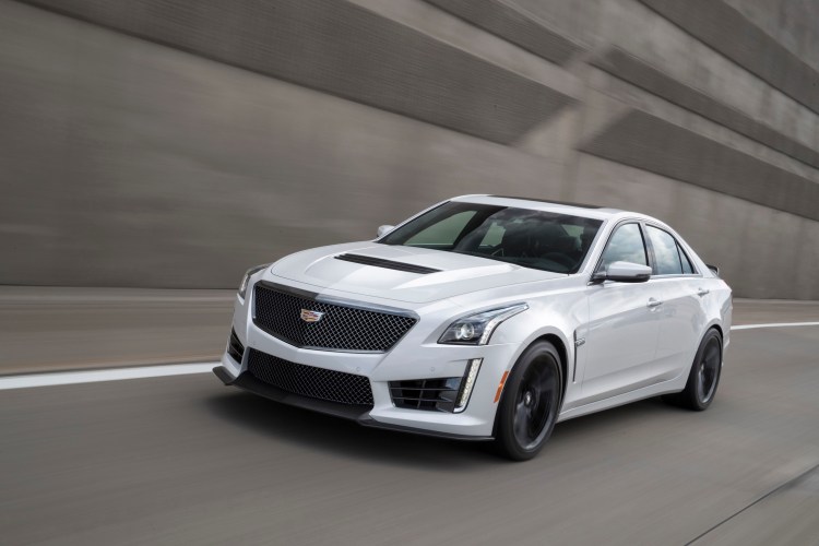 The 2018 Cadillac CTS-V's relatively mild-mannered exterior hides a supercharged V-8 engine that makes 640 horsepower and 640-pound feet of torque. 