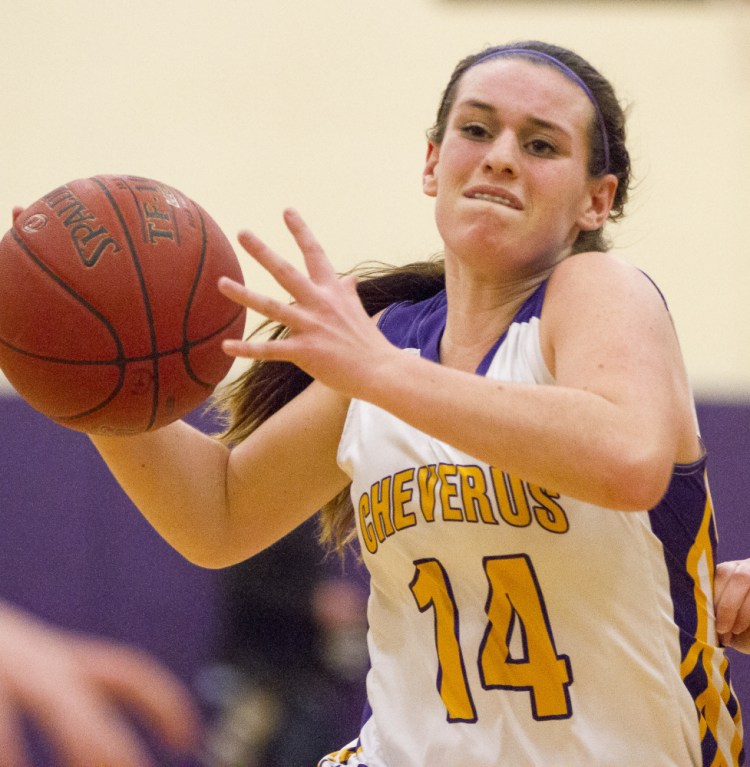 Abby Cavallaro, with Emme Poulin, form what may be the best backcourt in the SMAA for Cheverus, a team that figures to challenge for the regional championship this season.