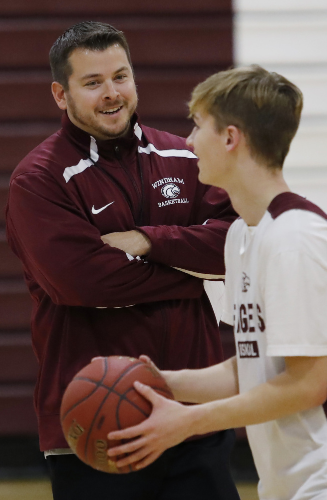 In his third season as the coach at Windham, Chad Pulkkinen has a team, which includes Nick Curtis, right, capable of contending with Portland in Class AA North.