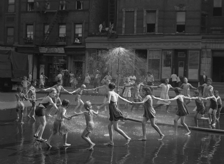 "La Salle Street & Amsterdam Avenue, Harlem," 1946.