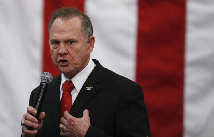 Roy Moore is asking for campaign donations and any reports of voting irregularities.