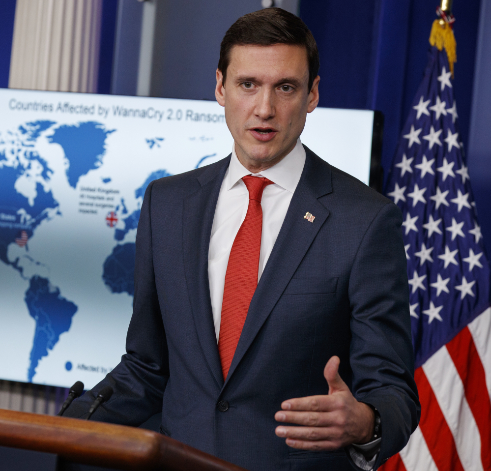 Homeland Security Adviser Tom Bossert blames North Korea for a ransomware attack that infected hundreds of thousands of computers.