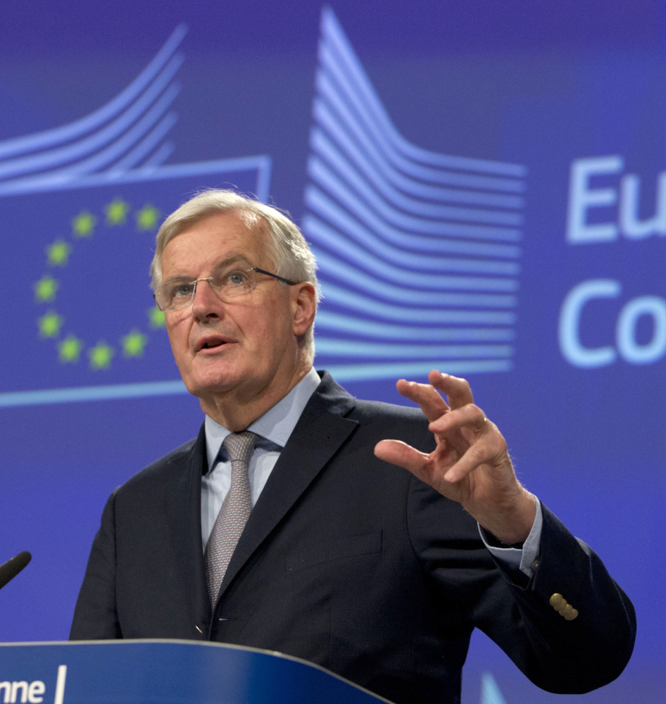 European Union chief Brexit negotiator Michel Barnier describes his mandates for Britain during the upcoming period of exit negotiations.