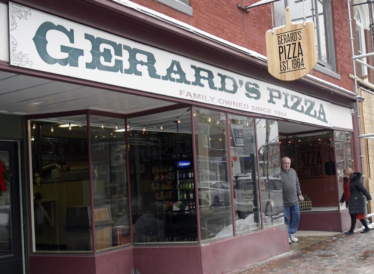 Gerard's Pizza on Water Street in Gardiner, seen Tuesday, reopened recently.