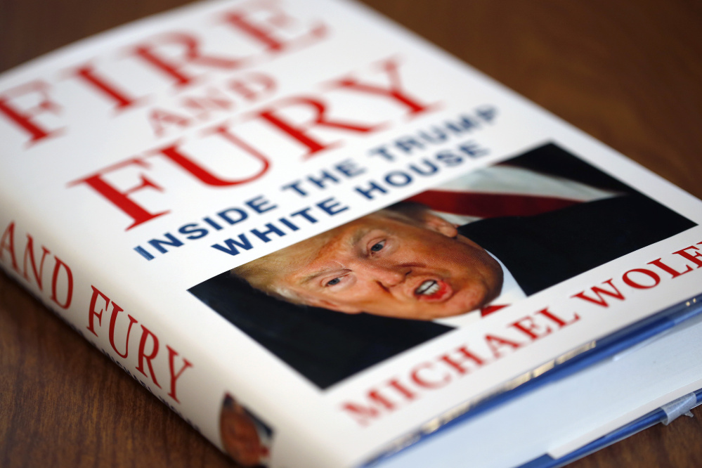 "Fire and Fury" was the No. 1 seller on Amazon's book list Friday. The White House has called the account "phony."