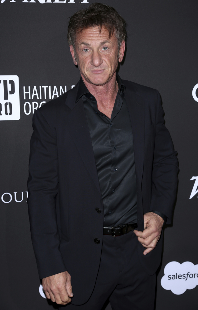 Sean Penn at the J/P Haitian Relief Organization Gala on Saturday in Los Angeles.