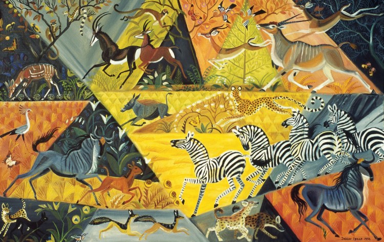 "Luando Morning," 1994, oil on linen, 30 by 48 inches.