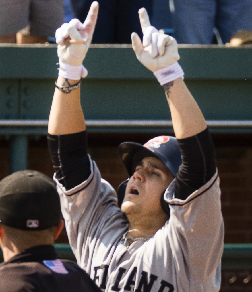 Michael Chavis, who joined the Portland Sea Dogs in June, tied Bryce Brentz with the most home runs in the Red Sox organization last season, with 31.