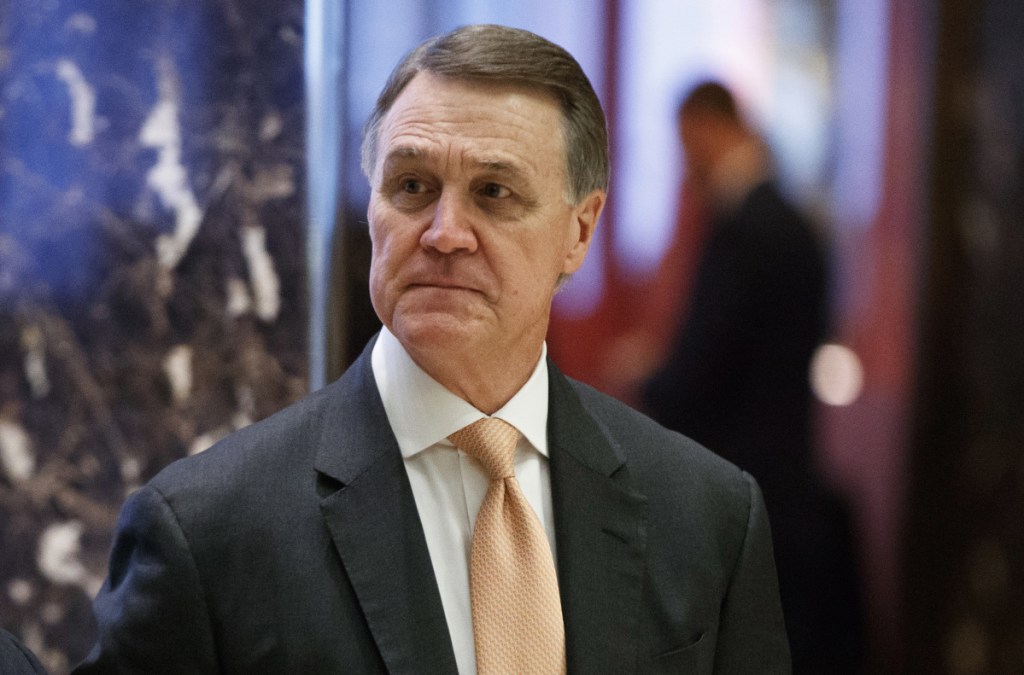 Sen. David Perdue, R-Ga.,  said that "the potential is there" for a deal to protect the Dreamers, but that Democrats need to get serious. Associated Press/Evan Vucci