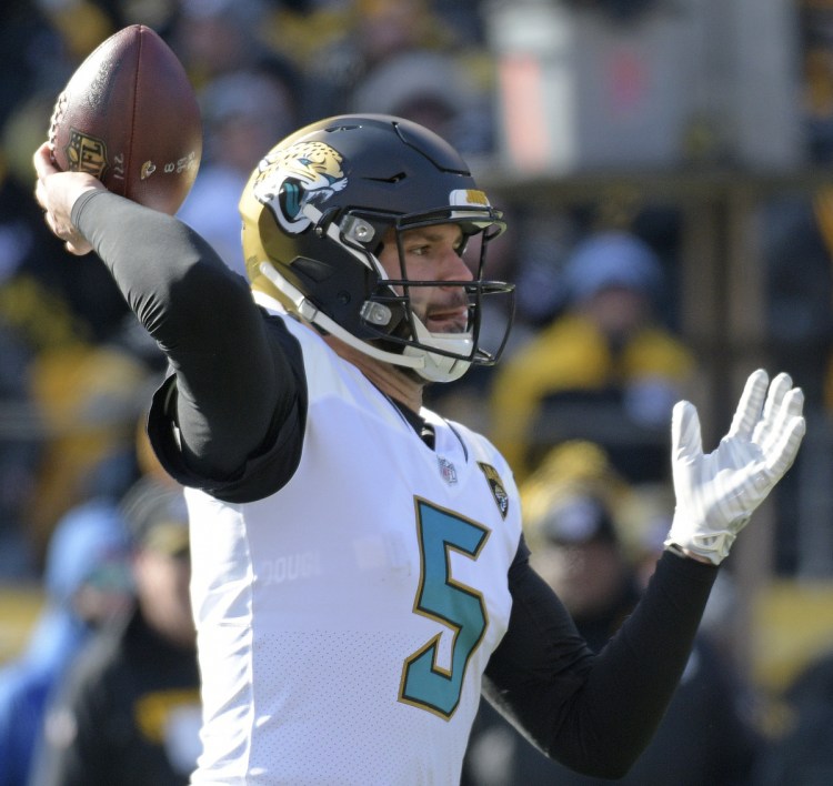 Jacksonville quarterback Blake Bortles doesn't have an eye-popping resume for his four seasons, but he's done what needs to be done for his team in the playoffs.