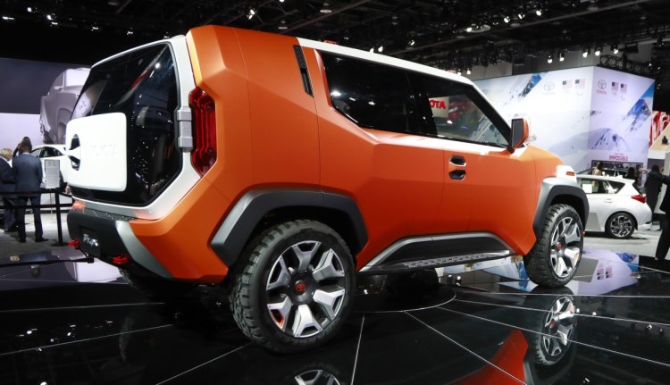 The Toyota FT-4X Concept utility is displayed at the North American International Auto Show on Tuesday.