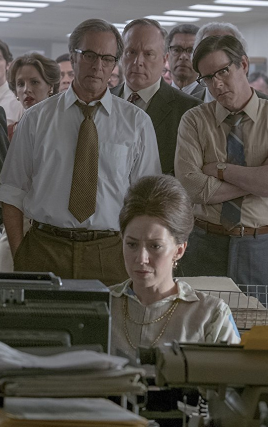Carrie Coon as Washington Post editorial page editor Meg Greenfield in "The Post."