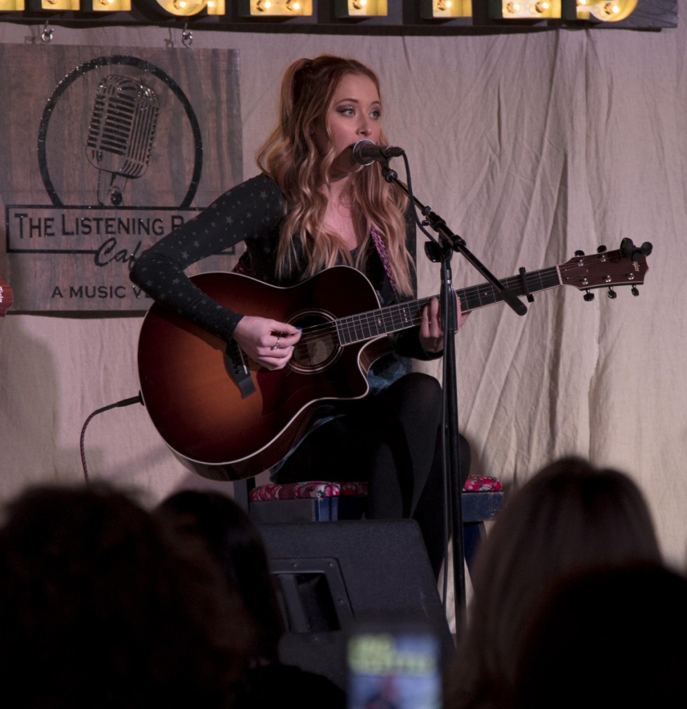 Kalie Shorr performing at the Listening Room Cafe in Nashville Jan. 22. 
