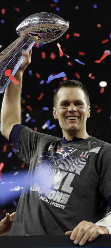 Of note: Brady has a chance to win his sixth title in his eighth Super Bowl on Sunday.