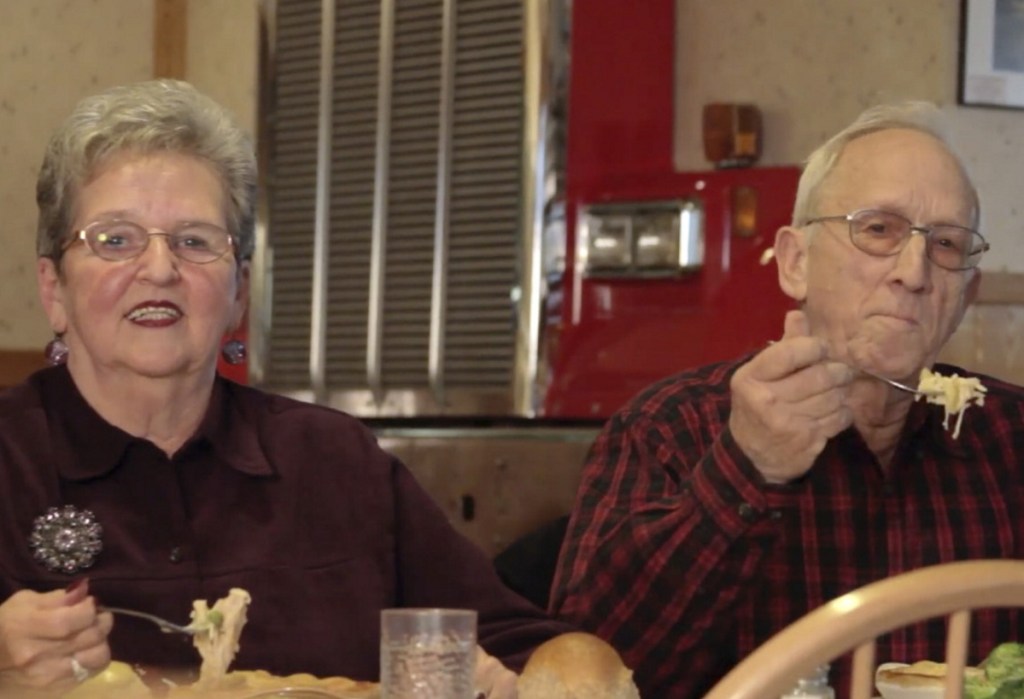 In outtakes from filming a Dysart's ad, Jack and Sonya Palmer repeatedly flubbed the words "buttery, flaky crust" – sometimes getting agitated – but ended up with many YouTube fans.