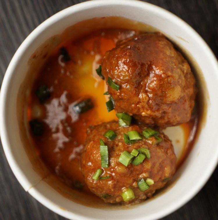 Korean BBQ meatballs