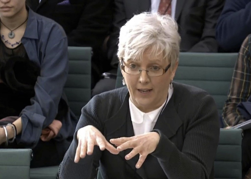 Former BBC China editor Carrie Gracie testifies about BBC pay inequality Wednesday before a parliamentary committee in London.