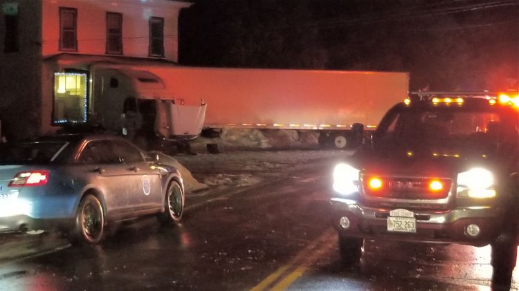 The crash scene in Alfred Tuesday night on Route 202.