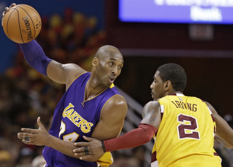 Kyrie Irving, right, sought out Kobe Bryant for advice this summer when Irving learned he might get traded to the Phoenix Suns. Irving has tried to follow the example set by Bryant, who proved it was OK not to blend in, but to stand out.