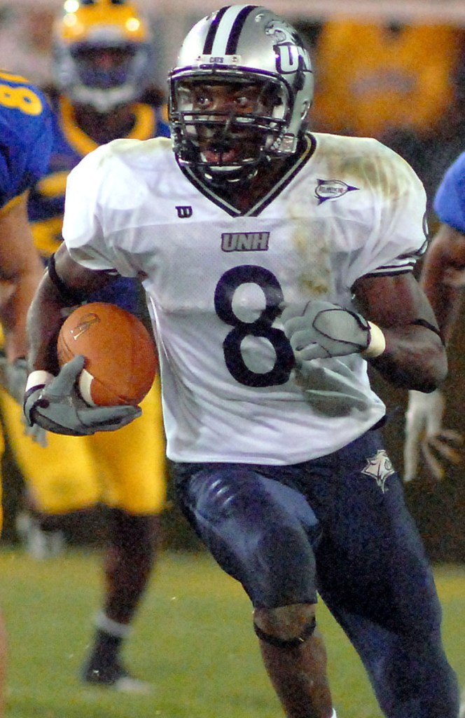Corey Graham, in his days returning kicks at UNH, is now a safety for the Eagles.