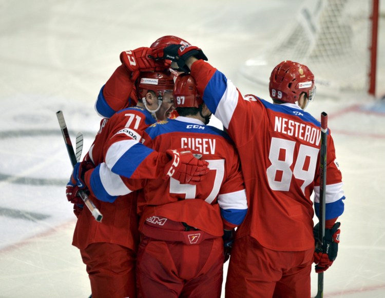 Nikita Gusev, a star in the Kontinental Hockey League, and Nikita Nesterov, a former NHL defenseman for the Lightning and Canadiens, are among the leading players for a Russian team favored to win Olympic gold.