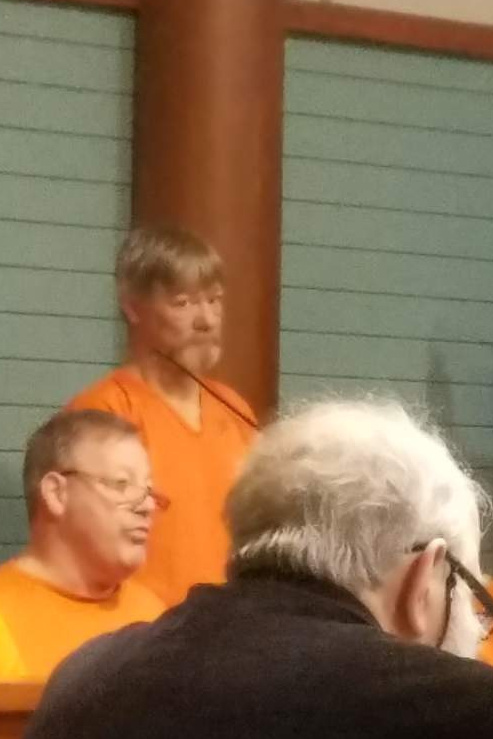 Timothy St. Thomas, standing, made his initial appearance Monday in Knox County Unified Court.