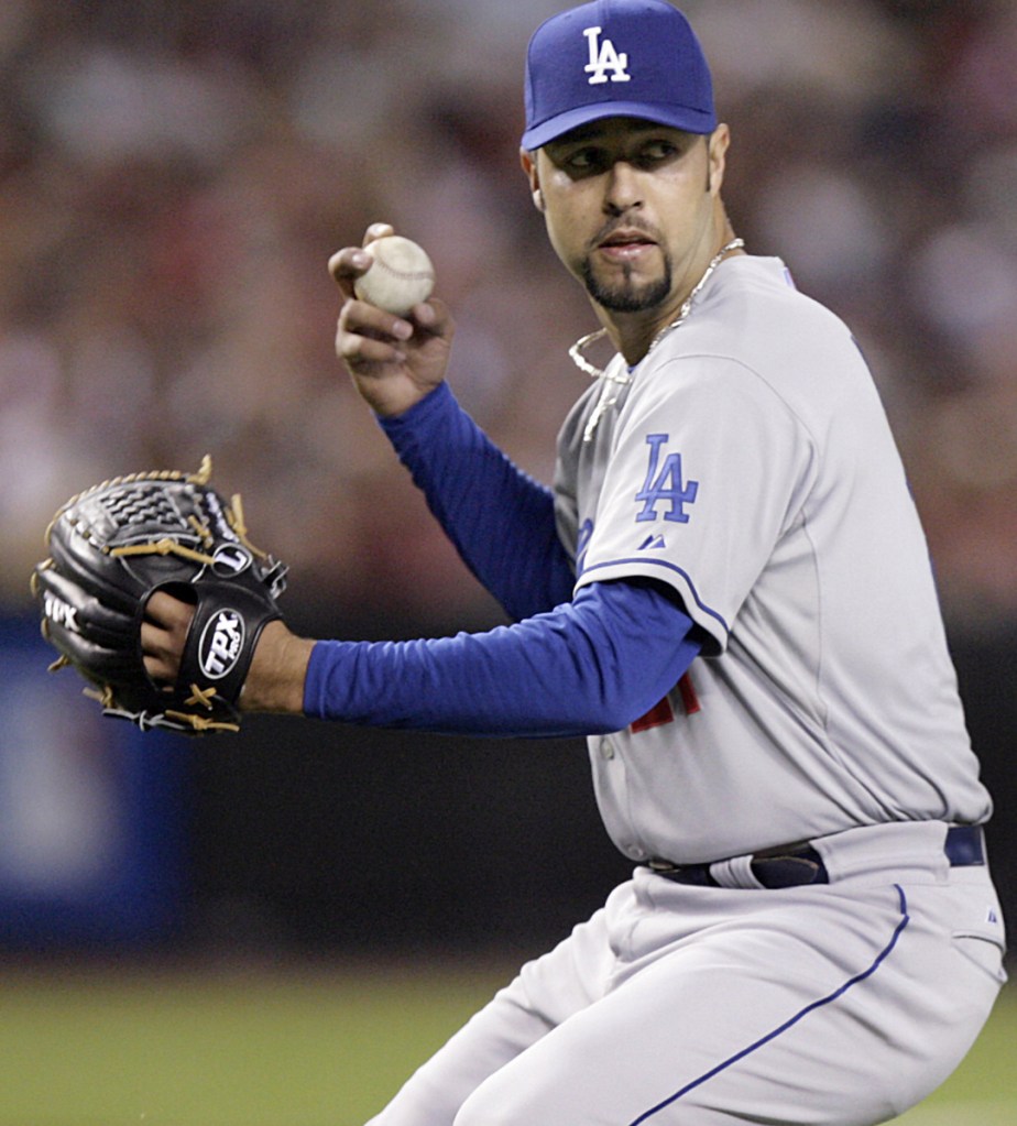 Esteban Loaiza, who pitched for the Dodgers – one of his eight major league stops – was arrested after more than 44 pounds of suspected cocaine were found in his home.