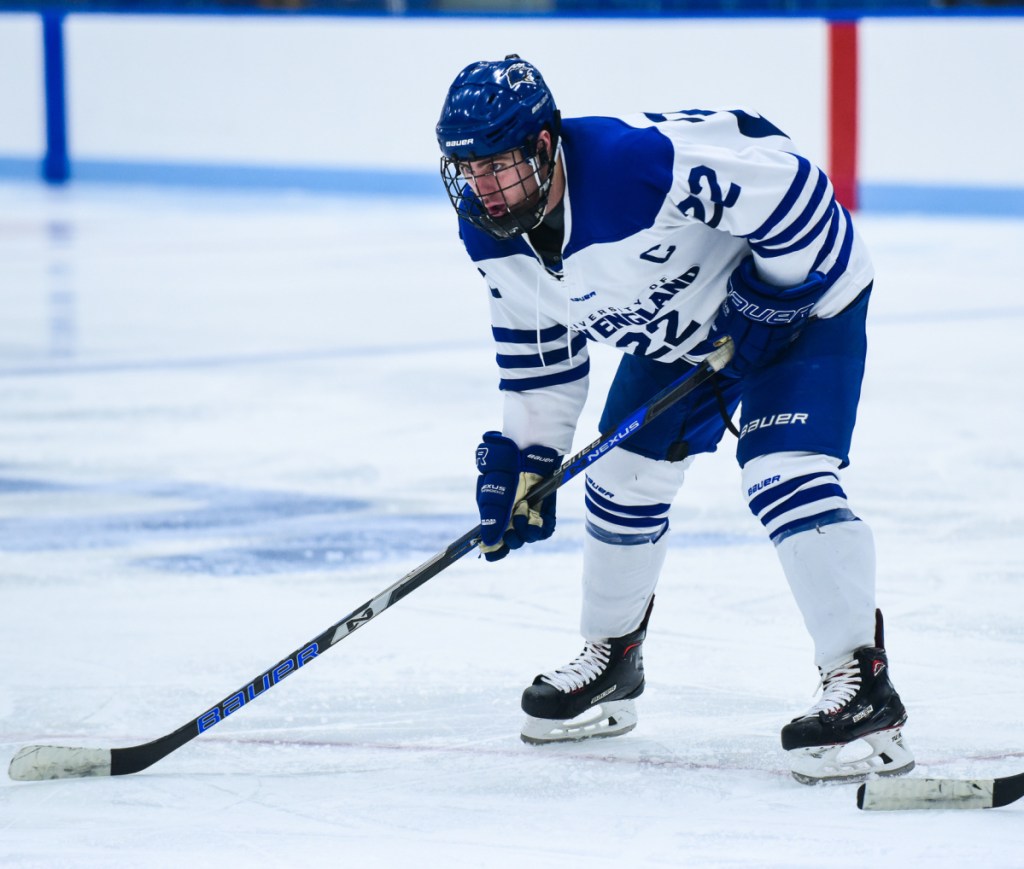 Brady Fleurent of Biddeford doesn't just score, he scores a lot. As in, the national leader in points for a second consecutive season for the University of New England.