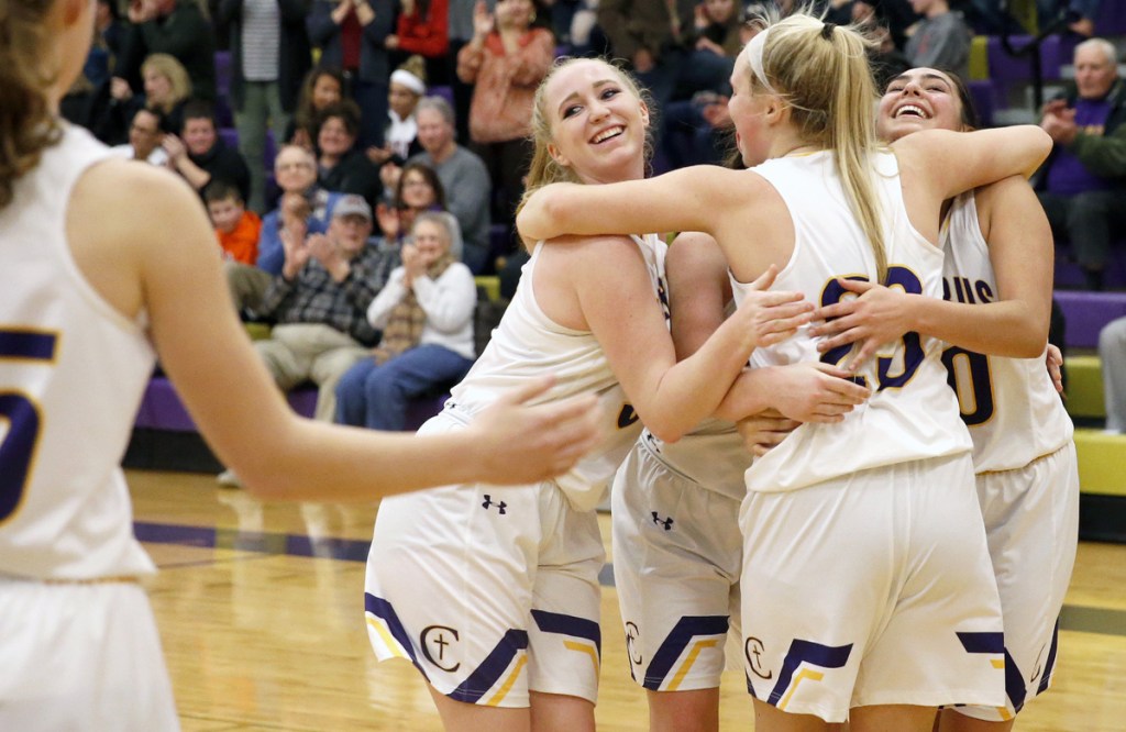 There was so much relief and so much happiness Thursday night for the Cheverus High girls' basketball team, which needed big plays to subdue Windham 56-50 in overtime and earn a spot against top-ranked Oxford Hills in the Class AA North semifinals at Cross Insurance Arena.