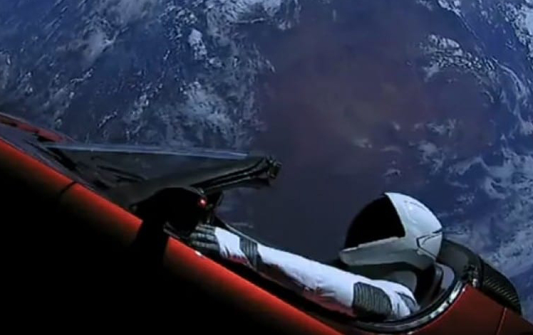 The Tesla Roadster and spacesuit-clad dummy launched into space Feb. 6 will pass near Earth in 2091, with a 6 percent chance of colliding.
