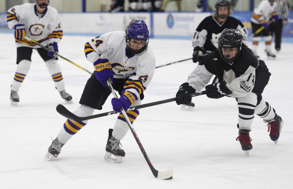 Abby Lamontagne has been masterful with the puck for Cheverus this season, scoring 41 goals and 30 assists in 20 games. But there's more to the Stags' offense: The team has six players who totaled at least 12 goals in a 19-1 season.