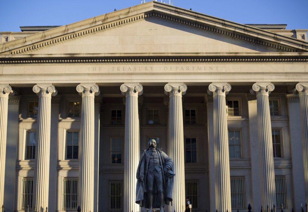 The U.S. Treasury Department in Washington. The Treasury recommends retaining a divisive procedure for handling troubled financial institutions.