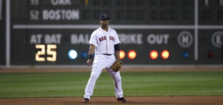 Red Sox third baseman Rafael Devers know he has a lot of room for improvement on the defensive side of the ball.