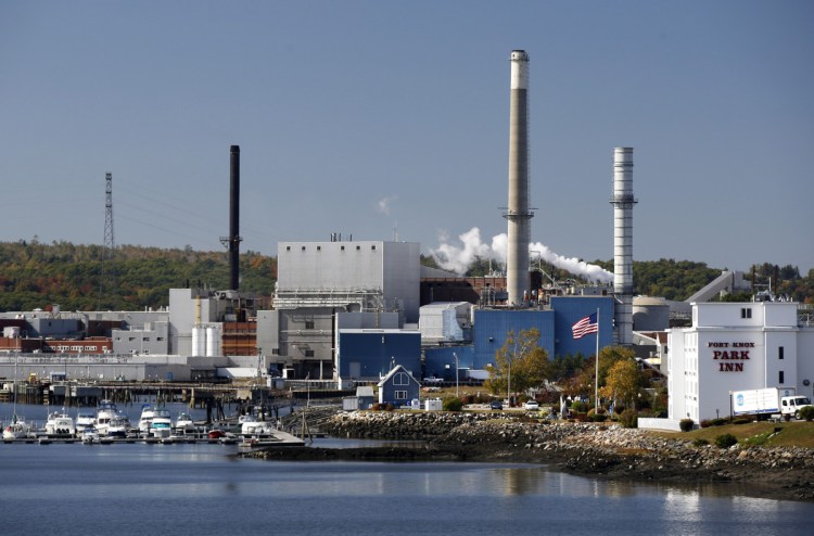 Whole Oceans plans to build a $250 million salmon farm in Bucksport at the site of the former Verso paper mill, seen in 2014. The Portland company hopes to employ 200.